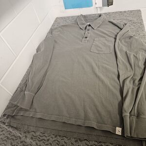 Up West Shirts Mens‎ Large Button Up Long Sleeve Cotton Gray